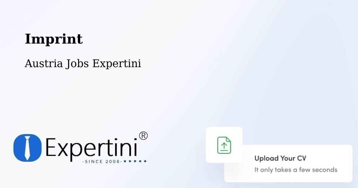 Imprint – Hornstein - Austria Jobs Expertini